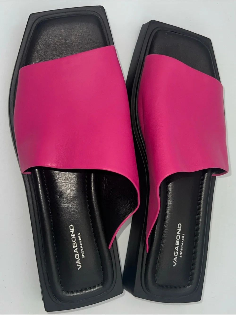 Vagabond Shoemakers Evy Slide Leather Sandals Hot Pink Women’s Size EU41 NEW